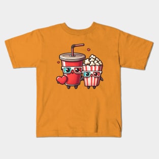 soda and popcorn dating Kids T-Shirt